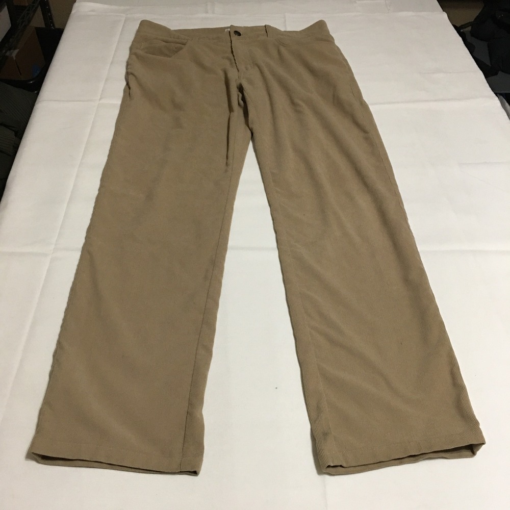 Peter Millar Corduroy Pants Mens 33x31 (Tag 33x34) Tan Straight Leg